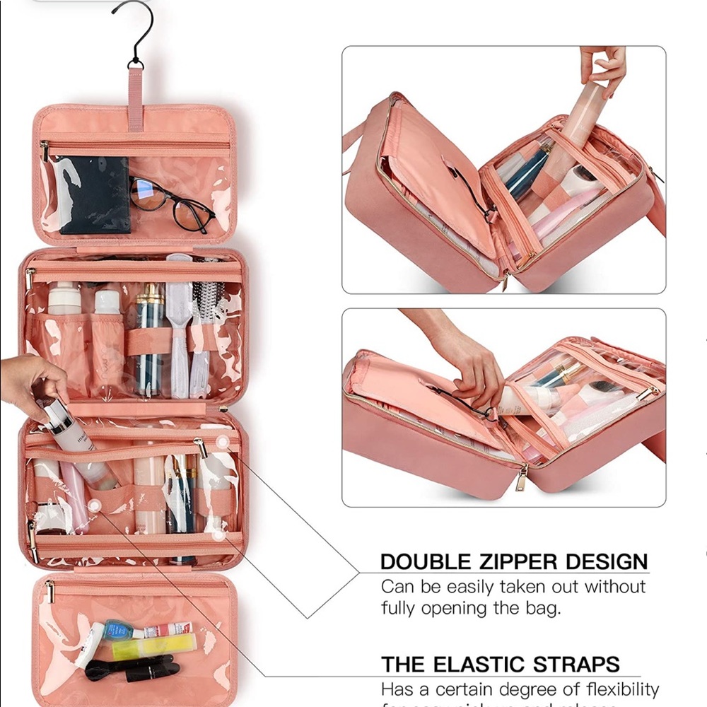 Pink Elegant Toiletry Bag